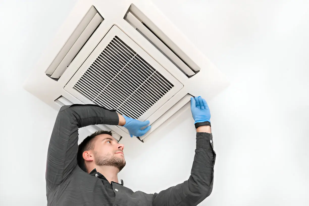 Orlando air conditioning contractor installing residential HVAC unit